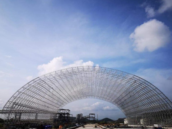 虎林煤棚网架加工厂案例